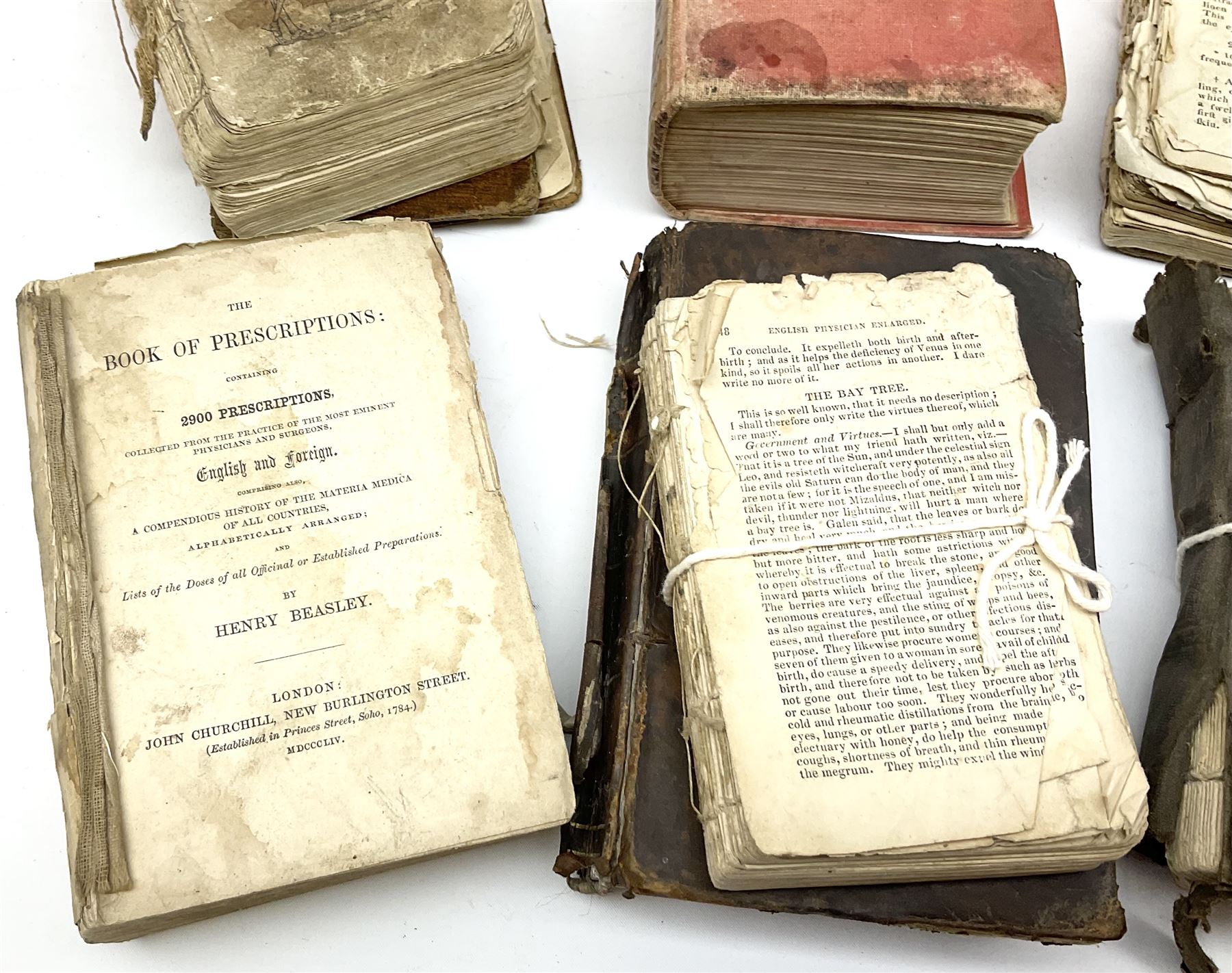 Bailliere's Popular Atlas of the Anatomy and Physiology of the Female Human Body, together with disbound medical books and works of Yorkshire interest, to include Beasley: The Book of Prescriptions, Beasley: Druggist's Receipt Book, Robinson's New Family Herbal, Hartley: Yorkshire Puddin', etc 