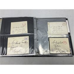 Postal history including air mail, telegrams, covers with 'Privy Purse Buckingham Palace' stamp, first day covers etc, housed in two ring binder folders