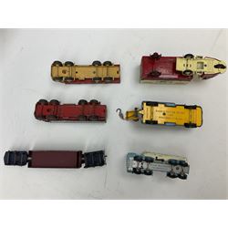 Budgie - five unboxed and playworn die-cast commercial vehicles comprising Scammell Scarab with BR Semi-Trailer, Volkswagen Pick-Up, Towing Tender & Breakdown Truck, Highwayman Transporter No.326 and Routeman Pneumajector No.322; Morestone G&E Wood open lorry and Petrol Tanker; nine early Lesney models; and small quantity of others by various makers