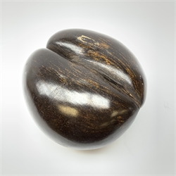 A Coco De Mer (Lodoicea Maldivica) nut shell, approximately L28.5cm, W27cm. 