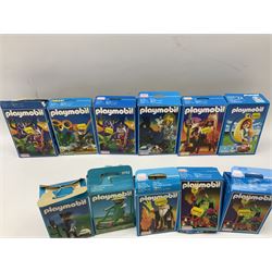 Playmobil - thirteen boxed figures including two Sports Action in unopened boxes; and a large quantity of unboxed figures and accessories