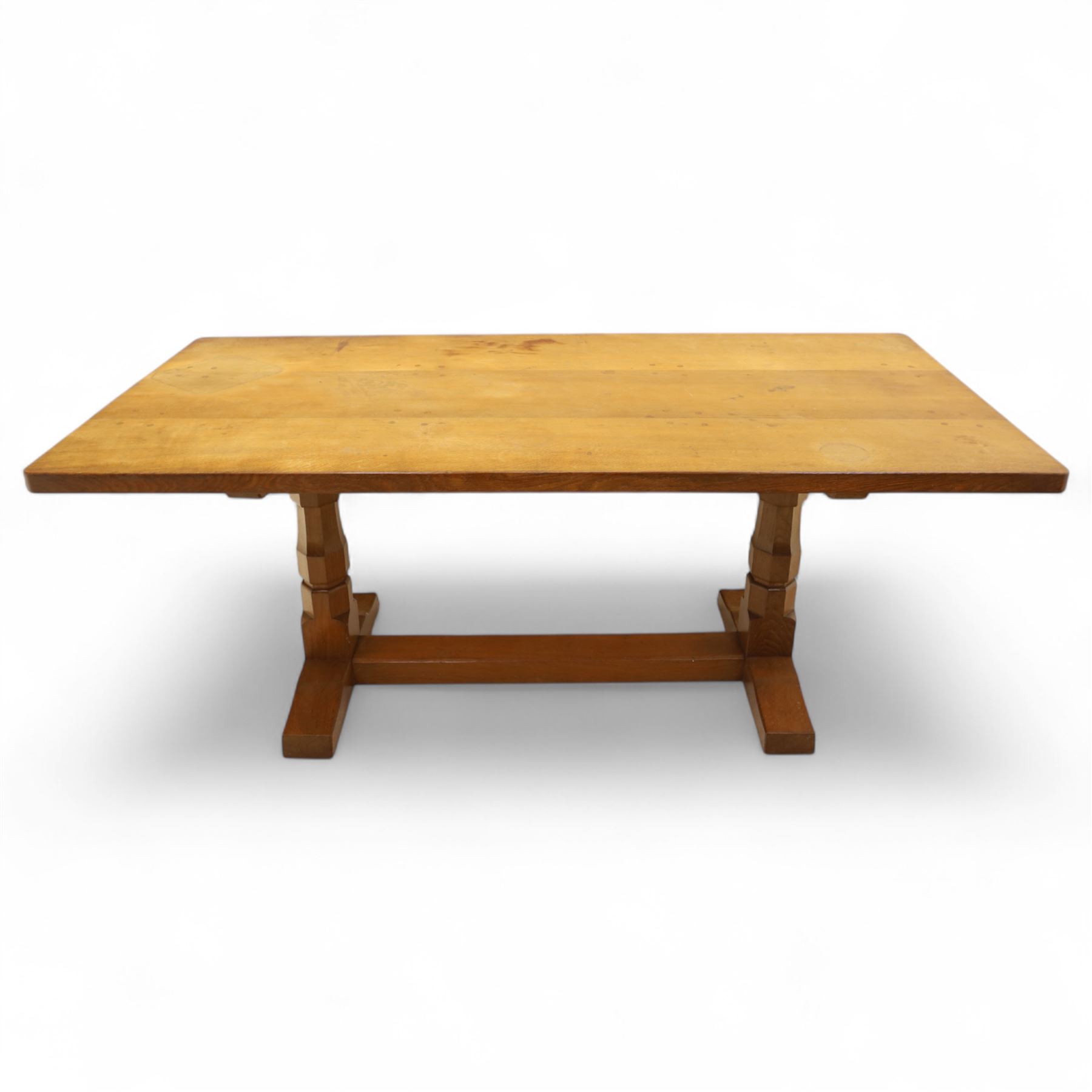 Mouseman - oak refectory dining table | Mouseman & Yorkshire Oak 