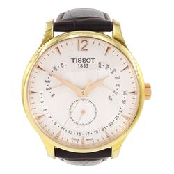 Tissot Tradition Perpetual Calendar gentleman's gold-plated and stainless steel quartz wri...