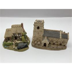 Twenty five Lilliput Lane, to include Village School, Greensted Church, The Chocolate House etc 