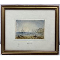 George Weatherill (British 1810-1890): Robin Hood's Bay, watercolour unsigned 11cm x 17cm