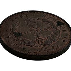 North Borneo Co 1881 half cent  and Imperial British East Africa Co 1888 one pice 