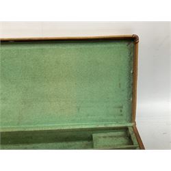 Canvas and leather bound shotgun case, up to 30.5” barrels