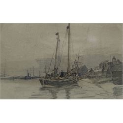 William Thomas Martin Hawksworth (British 1853-1935): 'A Sailing Barge', watercolour unsigned 14cm x 22cm
Provenance: with Thomas Agnew & Sons Ltd, Old Bond St., London, labelled verso with original receipt dated 1st August 1975