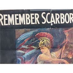 Edith M Kemp-Welch (British 1870-1941): 'Remember Scarborough! Enlist Now', rare original Parliamentary Recruiting Committee poster No. 41, circa 1915, printed by David Allen 149 x 98cm