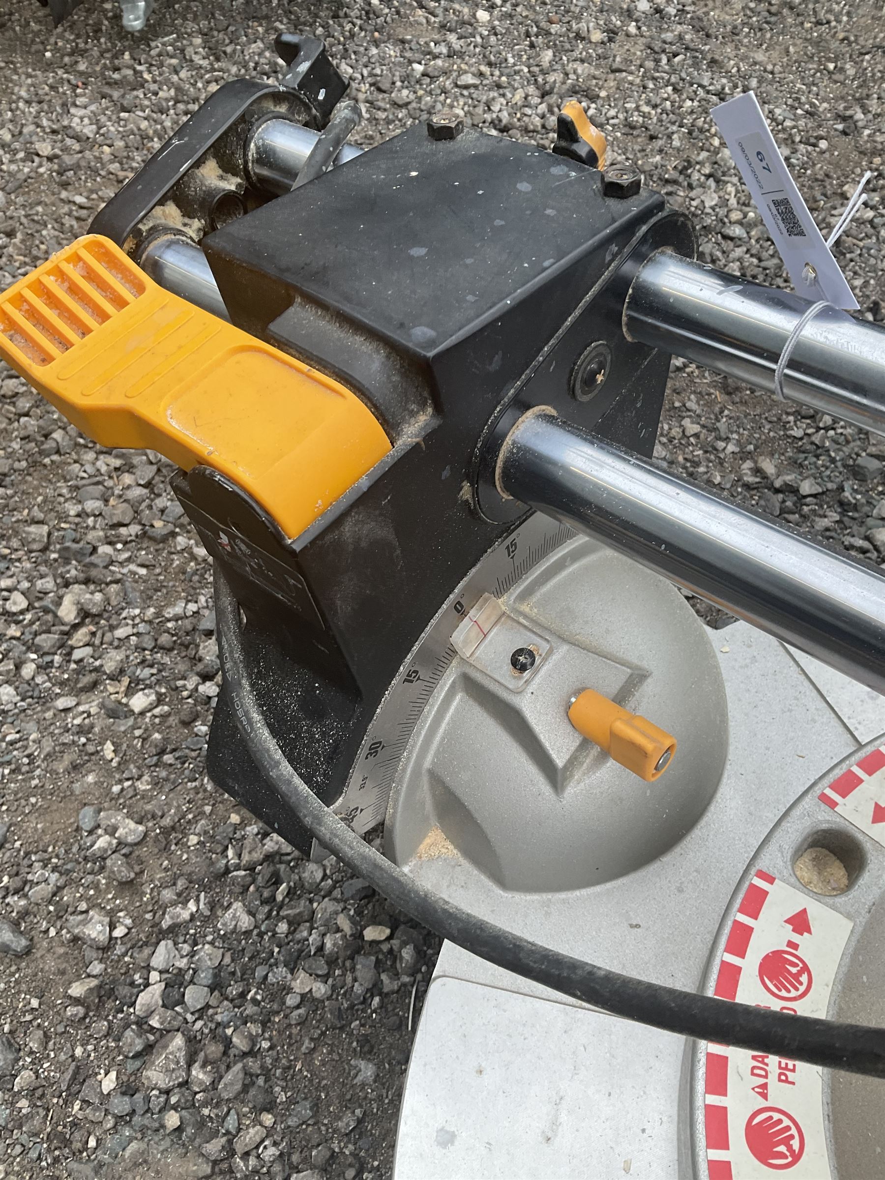 Ryobi 110V chop saw with transformer - THIS LOT IS TO BE COLLECTED BY APPOINTMENT FROM DUGGLEBY STORAGE, GREAT HILL, EASTFIELD, SCARBOROUGH, YO11 3TX