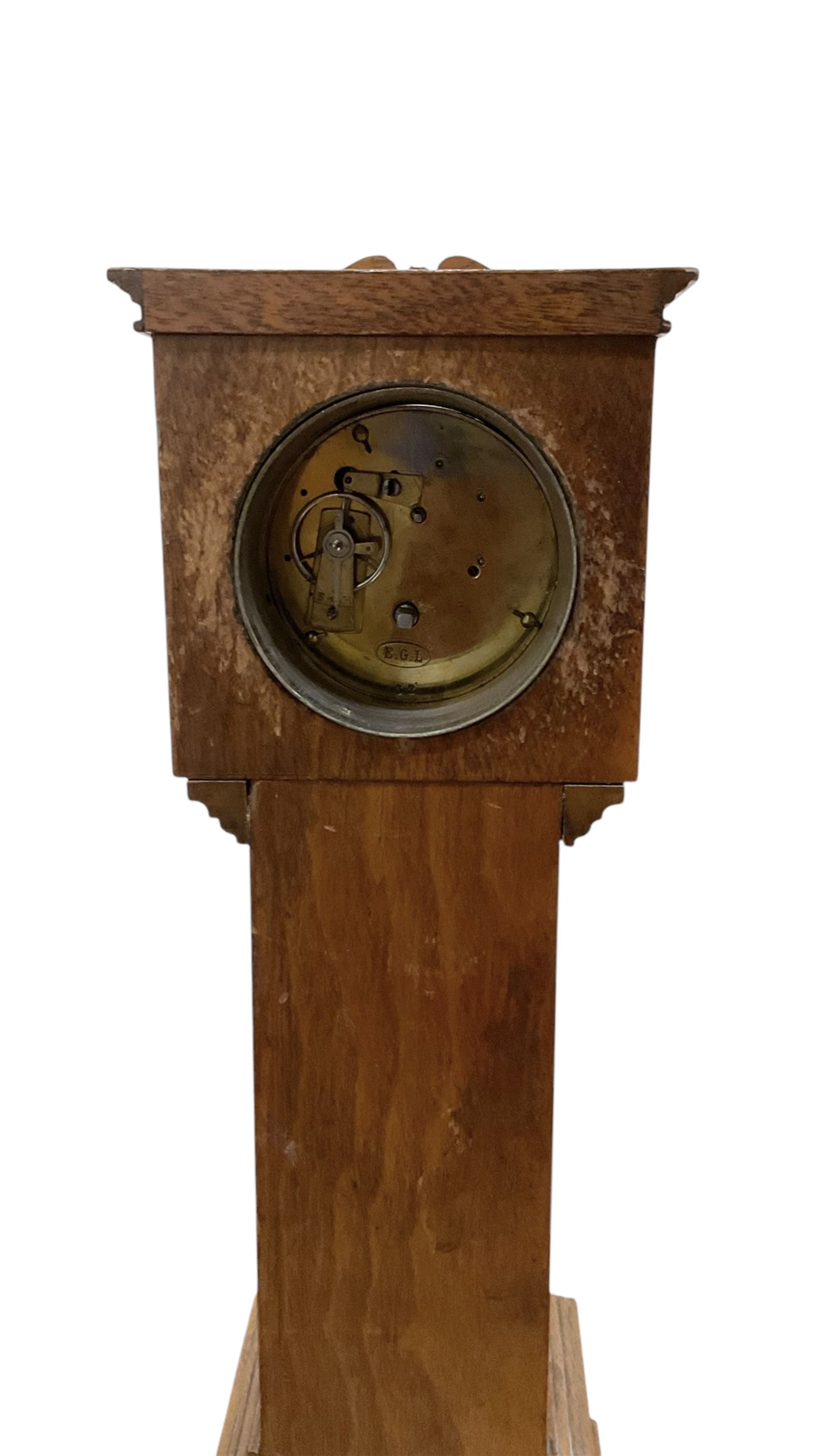 French- late19th century miniature scale longcase clock standing 13