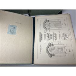 Belcher & Macartney: 'Later Renaissance Architecture in England', london Batsford, in six parts of loose folio form including plates and photographs, Twelve volumes of The Wren Society architectural books, and other architectural books and folios  