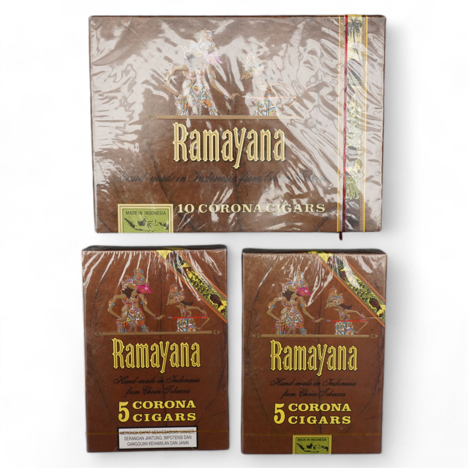 Sealed boxes of cigars including Ramayana, Villiger, Adipati No. 1, Henri Wintermans, Bali Legong and Agio Wilde Havanas (9)