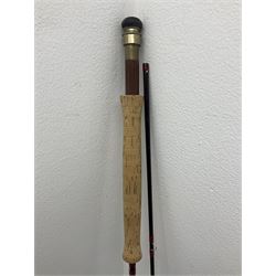 House of Hardy Hardy Deluxe Classic fly fishing rod, in felt slip case