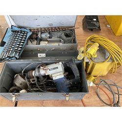 Ferm FBH-620 hammer drill with drill bits and diamond core drill with transformer  - THIS LOT IS TO BE COLLECTED BY APPOINTMENT FROM DUGGLEBY STORAGE, GREAT HILL, EASTFIELD, SCARBOROUGH, YO11 3TX