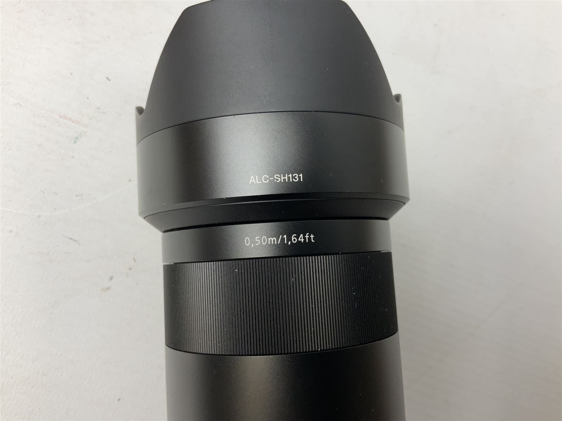 Sony Alpha 7R ILCE-7R camera serial number 3985636, with a 'Carl Zeiss Sonnar FE 1.8/55 ZA' lens, 'FE 28mm F2' lens, Sony Handycam Cyber-Shot HVL-F43M, all with original boxes, together with a Manfrotto camera bag  