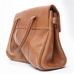Mulberry - ‘Bayswater Heritage’ Classic Tote Bag, introduced in 2003, in oak NVT leather with signature gold tone Postman’s Lock closure and hardware, with rolled top handles, unused with original dust bag 