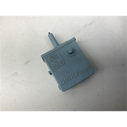 Unboxed and playworn die-cast models of TV/Film interest by Corgi including Green Hornets Black Beauty, two Batmobiles, James Bond Aston Martin DB5, Saints Volvo P1800 etc; two Matchbox 1-75 Series Collector's Cases including various playworn models; and quantity of playworn lead and plastic figures by Britains etc