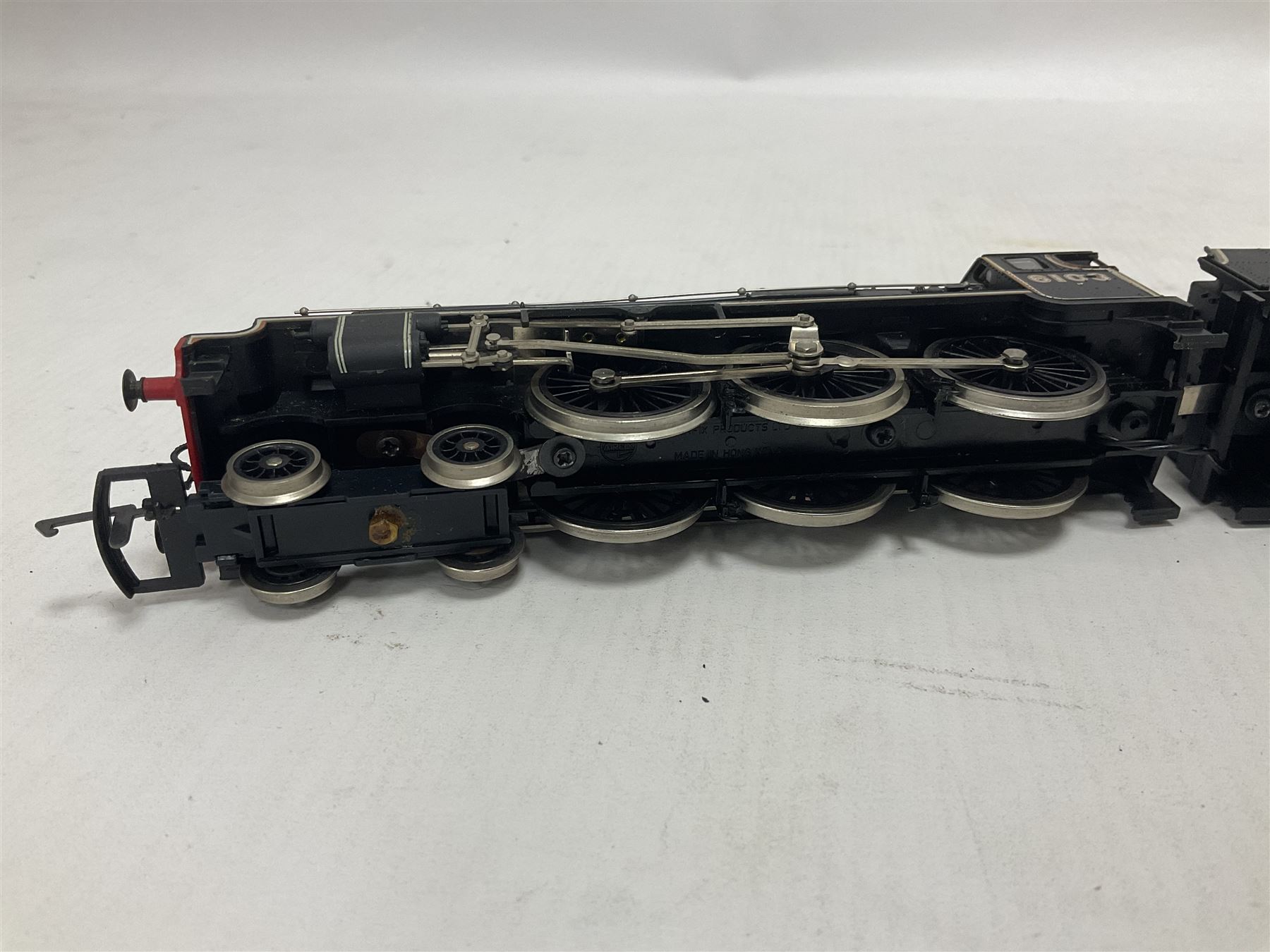 Airfix ‘00’ gauge - seven locomotives comprising Class 7P (Royal Scot) ‘Royal Scots Fusilier’ 4-6-0 no.6103 in LMS black with Mainline tender; two Class N2 0-6-2T no.69531 in BR black; Class 1282 2-4-0 no.20185 in LMS black; Class 61XX 2-6-2T no.6167 in BR black; Class 14XX 0-4-2T no.1466 in GWR green, all unboxed; Class 4F 0-6-0 no.4454 in LMS black, in original box (7)