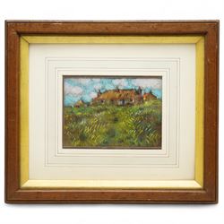 John Mackie (Scottish 1953-): Country Farmstead, pastel signed 12cm x 17cm