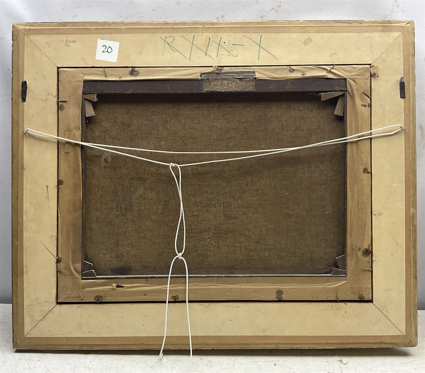 William Arthur Toplis (British 1857-1942): Girl at the Gate, oil on canvas signed and dated 1875, indistinctly titled on label verso, 44cm x 59cm