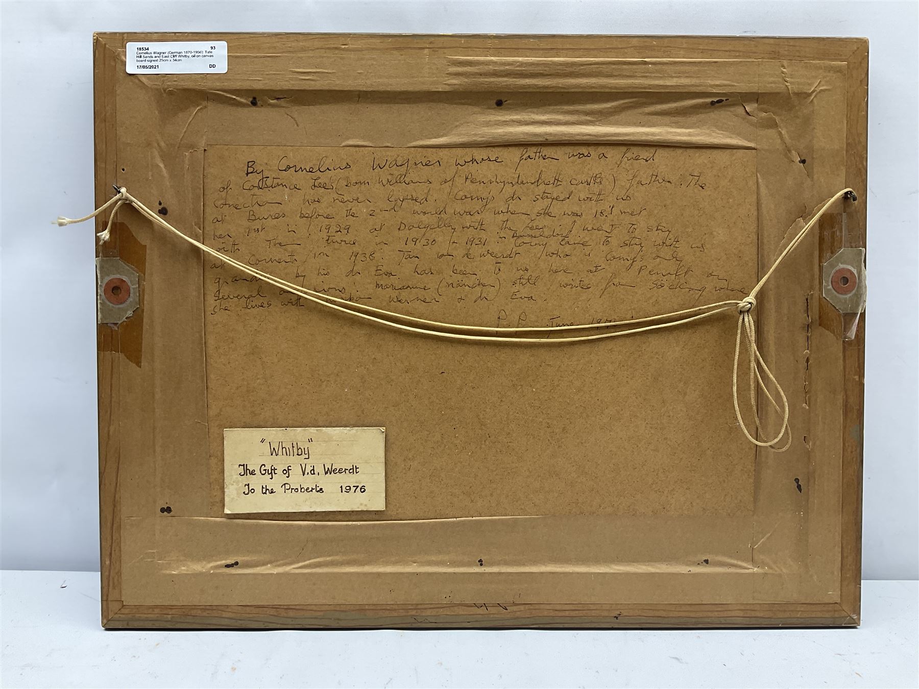 Cornelius Wagner (German 1870-1956): Tate Hill Sands and East Cliff Whitby, oil on canvas board signed 25cm x 34cm