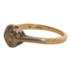 18ct gold stone set ring