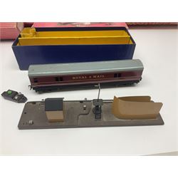 Hornby '00' gauge - LNER Heavy Goods Electric train Set with Class B12 4-6-0 locomotive No.8509, tender, seven wagons and accessories; boxed; Class 52 'Western' Diesel Hydraulic C-C locomotive 'Western Courier' No.D1062; Class 3F 'Jinty' 0-6-0 tank locomotive No.47606; and six goods wagons; two power controllers and oddments of track; all unboxed; together with Hornby Dublo TPO Mail Van Set with separate Line Side Apparatus and Junction Signals; all boxed