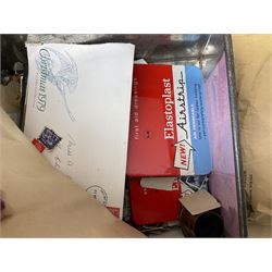 Great British and World stamps, including Queen Victoria and later, Lundy, Iran, Poland, Spain, USA etc, housed in albums and loose, in one box