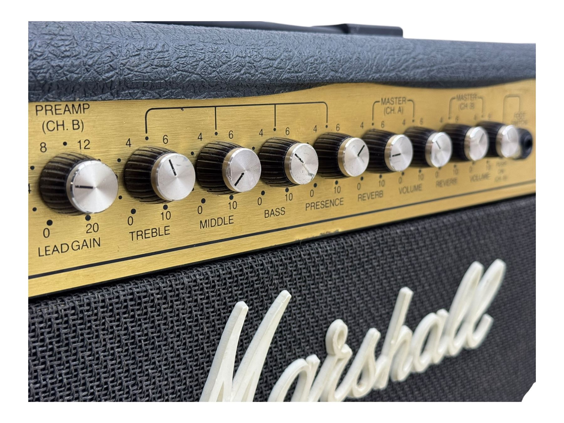 Marshall JCM 900 Model 4102 100W Hi Gain Dual Reverb guitar amplifier with Marshall pedal, amp H50cm