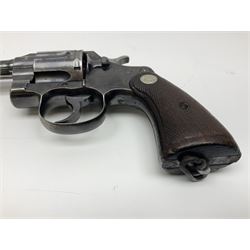 Deactivated Colt Official Police 38-200 six-shot revolver, the 13cm(5