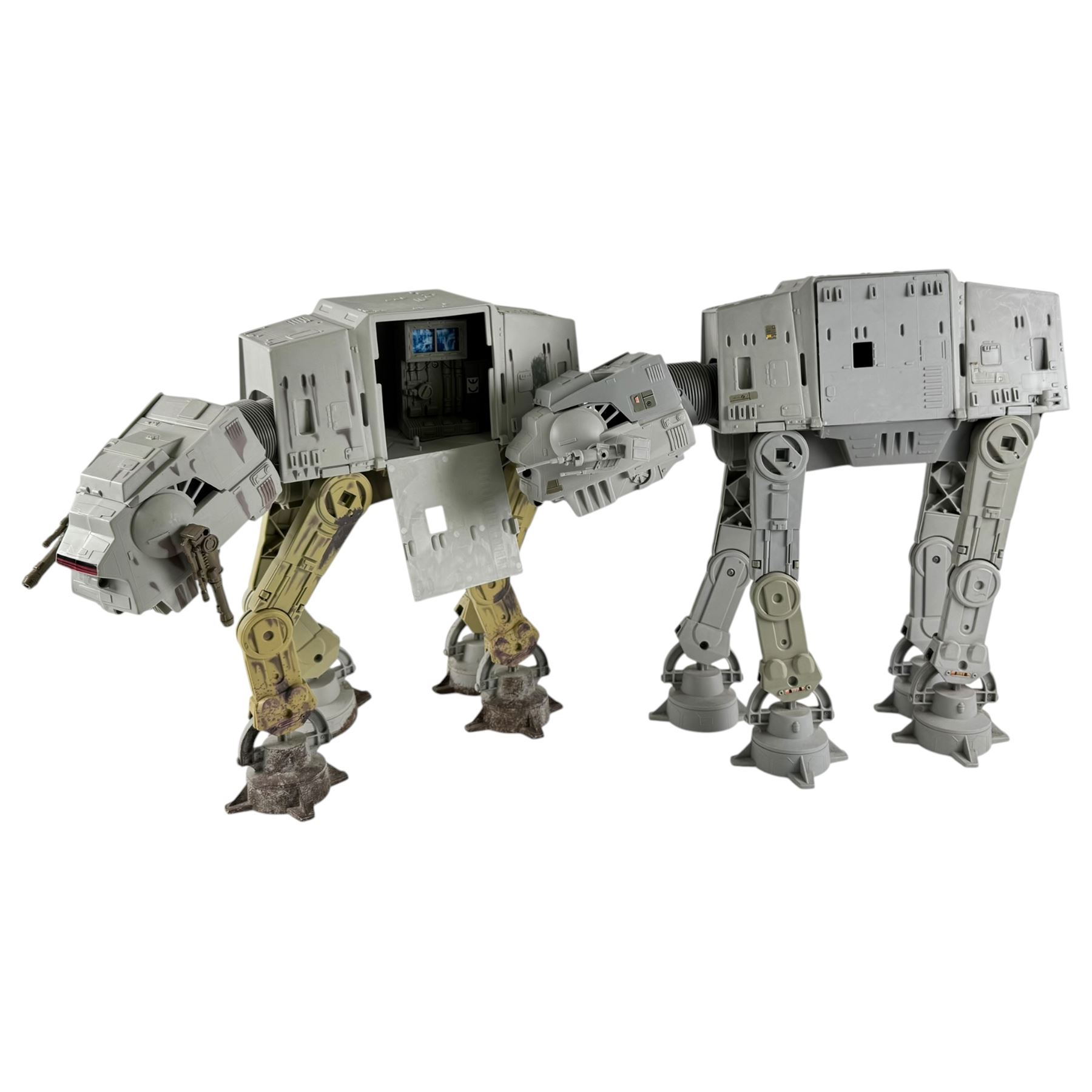 Two Star Wars AT-AT walkers