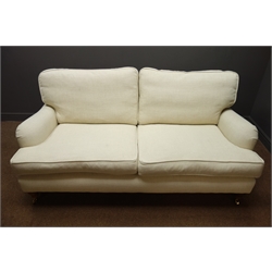  Sofa.com 'Bluebell' three seat sofa, upholstered in undyed Highland tweed, W190cm  