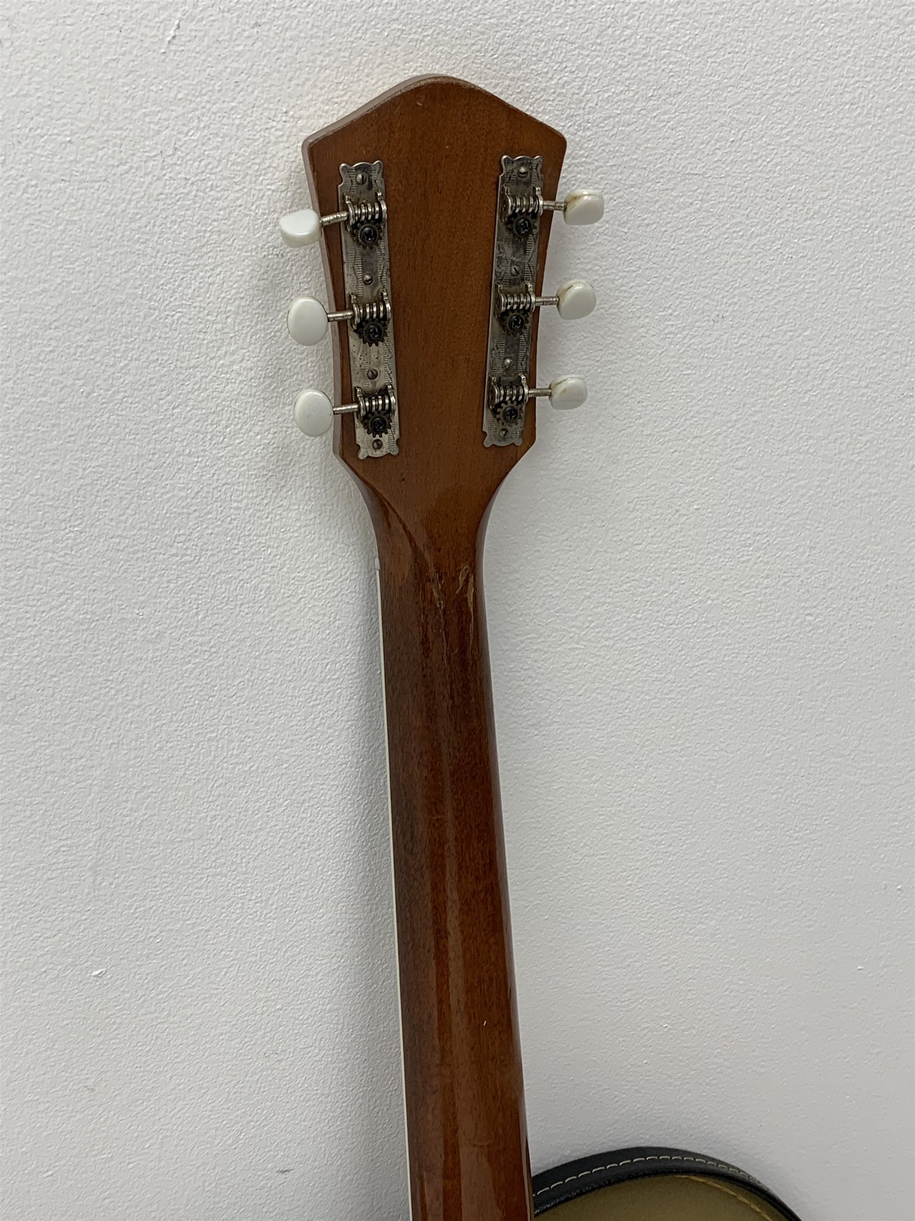 Harmony H-6303 Sovereign acoustic guitar, spruce top, mahogany body, in carrying case