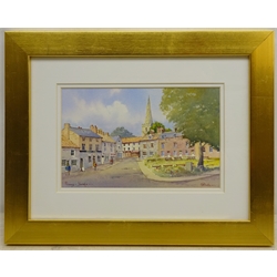  Kenneth W Burton (British 1946-): 'Pickering Yorkshire', watercolour signed and titled 13cm x 21.5cm Provenance: from 'The Counties of Great Britain Collection', certificate verso  