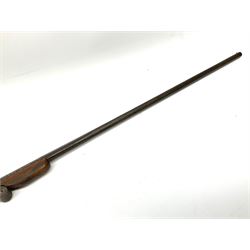 Belgian .410 folding 'poacher's' gun with 71.5cm barrel, side lever opening, centre hammer action and walnut stock with chequered grip and fore-end L110cm overall SHOTGUN CERTIFICATE REQUIRED