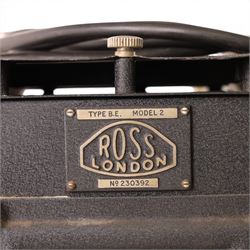 Ross London Type BE Model 2 epidiascope, serial no. 230392, with stand