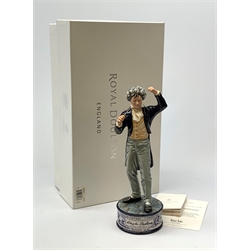A limited edition Royal Doulton figurine, Ludwig von Beethoven HN5195, 308/350, with box and certificate.