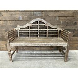 Lutyens design teak garden bench