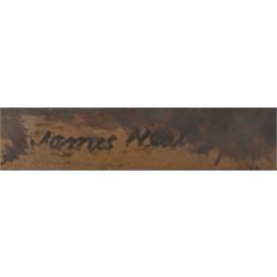 James Neal (Northern British 1918-2011): 'The Holderness Drain', oil on board signed, artist's address labels and title verso 71cm x 74cm
Provenance: East Yorkshire private collection purchased from the artist. Neal was accepted at St Martin's School of Art in 1932, aged 14. In 1958 he moved to Hull as Lecturer in Painting and Drawing at Hull Regional College of Art, then becoming Senior Lecturer in the History of Art. Over the next fifty years he became well known for painting scenes around the Hull area. Ferens Art Gallery, has twice mounted major retrospective exhibitions of James Neal's work