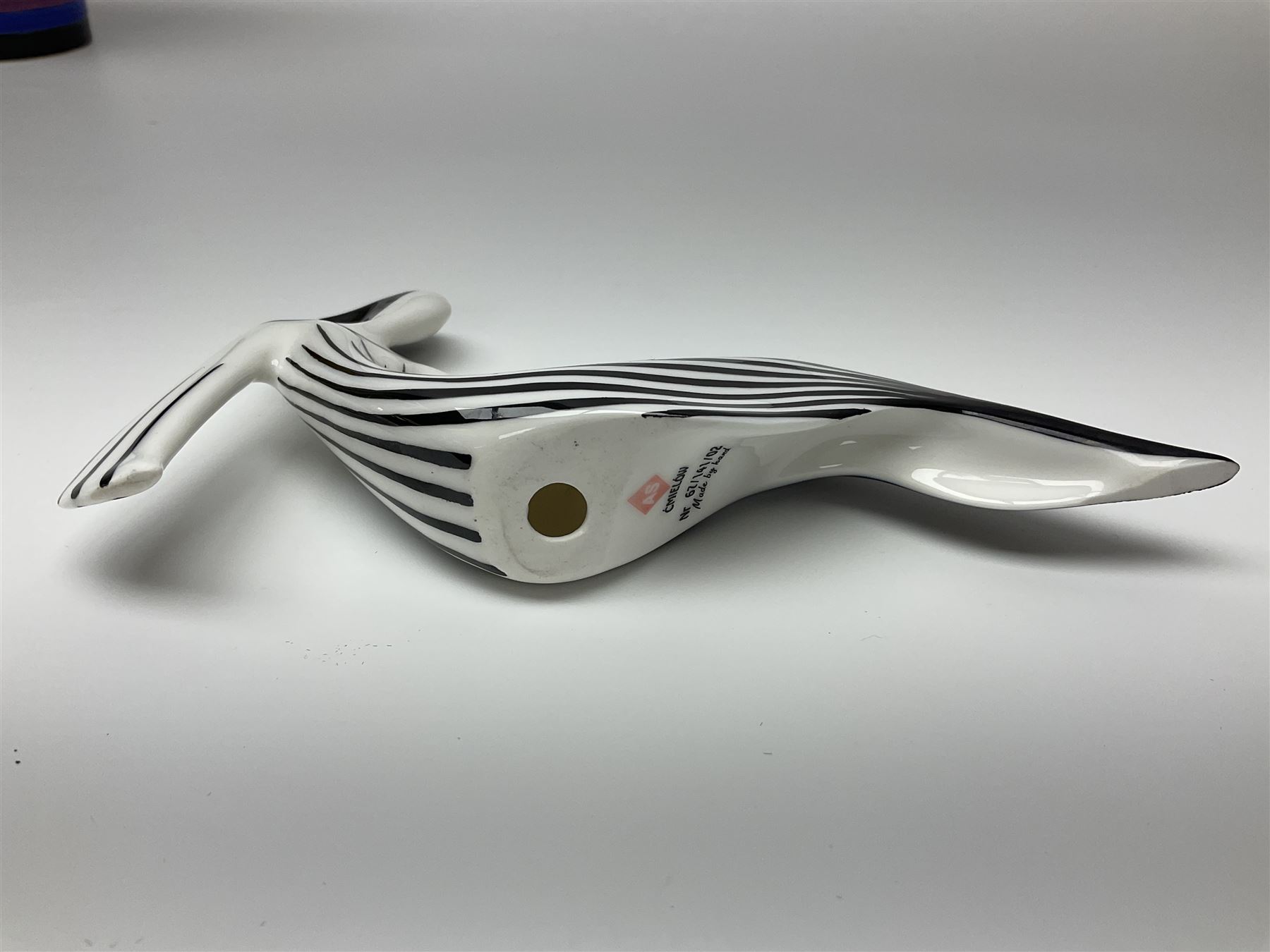 Dennis China Works vase with fluted rim together with three Cmielow figures and Beswick Silhouette vase of Girl with the Pearl earring, Beswick vase H22cm 