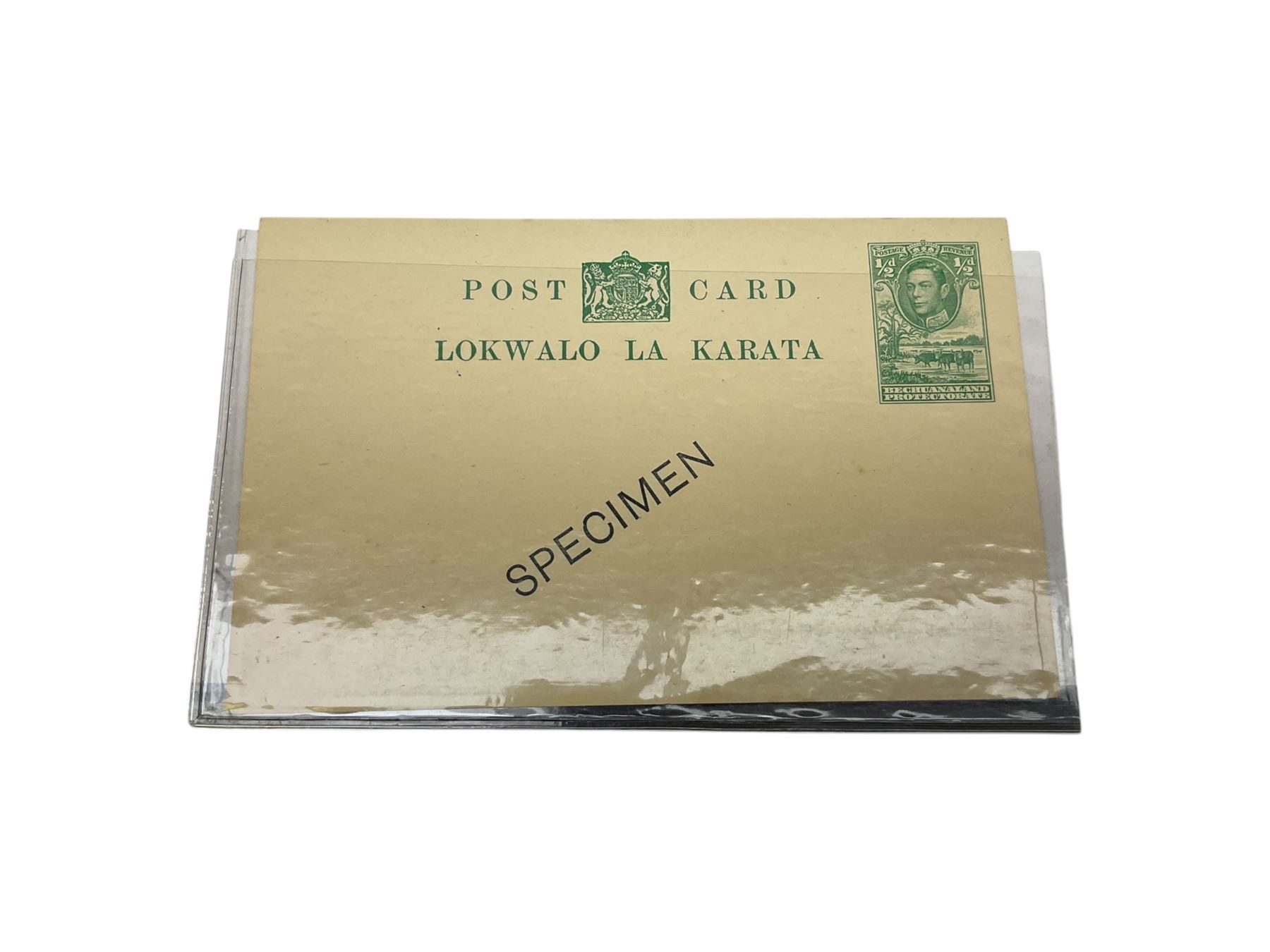 Transvaal King Edward VII 1903 five pounds with 'registered' cancel, Natal King Edward VII 1908/9 one pound, Basutoland King George V 1933 set of ten to ten shillings and other stamps with specimen overprints etc