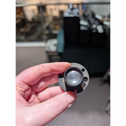 Seven 19th century and later brass camera lenses, including J. Lancaster & Son Rectigraph lens, Watson & Sons 8 1/2 x 6 1/2 lens, Dallmeyer lens and Wray London 5 x 4 lens