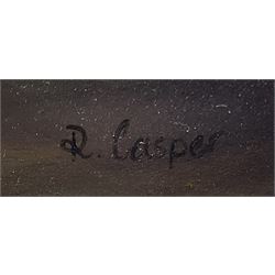 Robert Casper (British 20th century): Still Life of Fruit, oil on panel signed19cm x 24cm