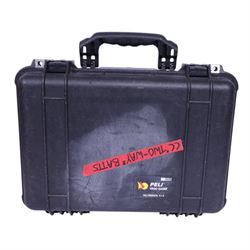 IDX Endura HL10DS 96Wh V Mount two battery set with IDX VL-2S Simultaneous V Mount charger and cable, in a custom cut Peli 1500 flight case