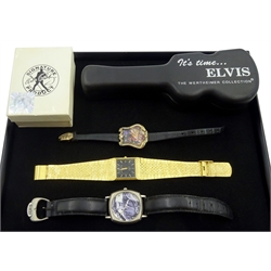 The Official Elvis Presley ring collection by Westminster, two Elvis Presley wristwatches and one other 