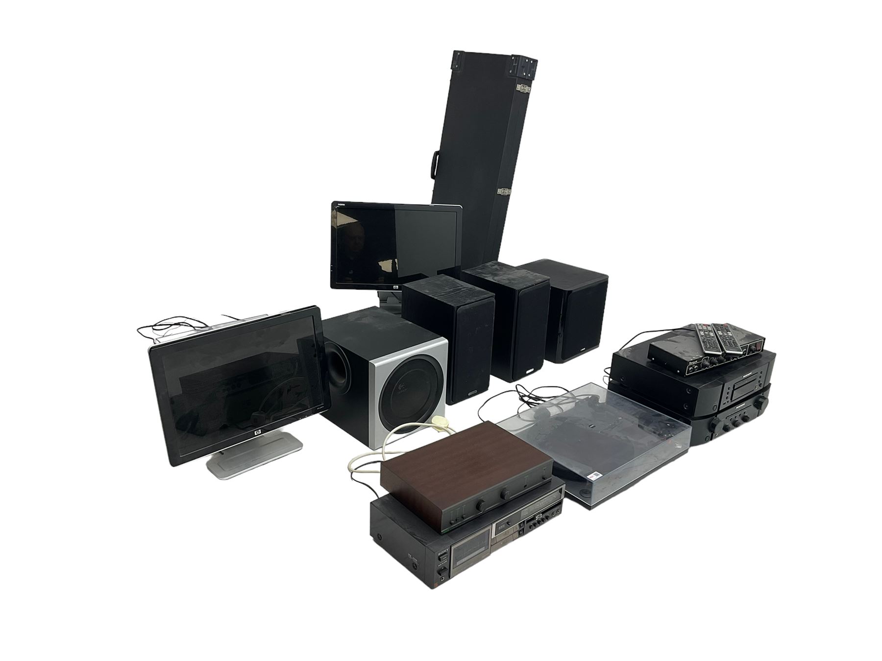 Electrical equipment - Torque reverb unit, Marrantz CD6004 CD player, Marrantz PM6004 integrated amplifier, Rega RP1 turntable, Technics SL-B202, QED A230 stereo amplifier, Sony cassette deck TC-FX320, Monitor Audio Bronze BX2 speakers, YAMAHA NS-WSW40 subwoofer, Logitech Z-2300, etc