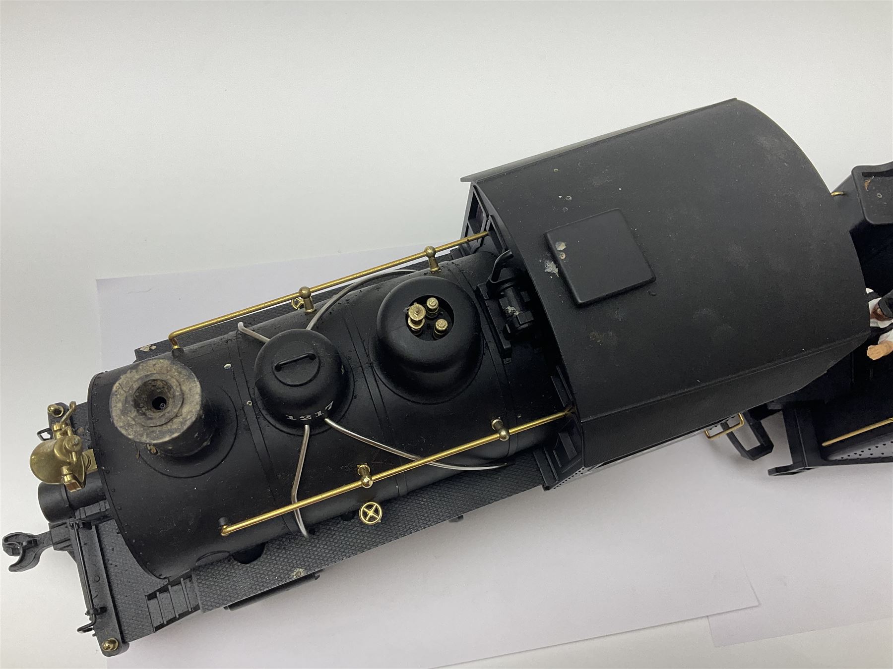 LGB (Lehmann Gross Bahn) G scale, gauge 1 2-4-0 steam locomotive, No 20231, in Santa Fe black livery, numbered 1217, unboxed