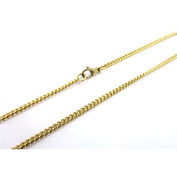  9ct gold curb chain necklace hallmarked approx 6.8gm   