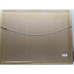 John Cooper (British 1942-): 'HMS Victory at the Battle of Trafalgar', gouache signed 63cm x 91cm